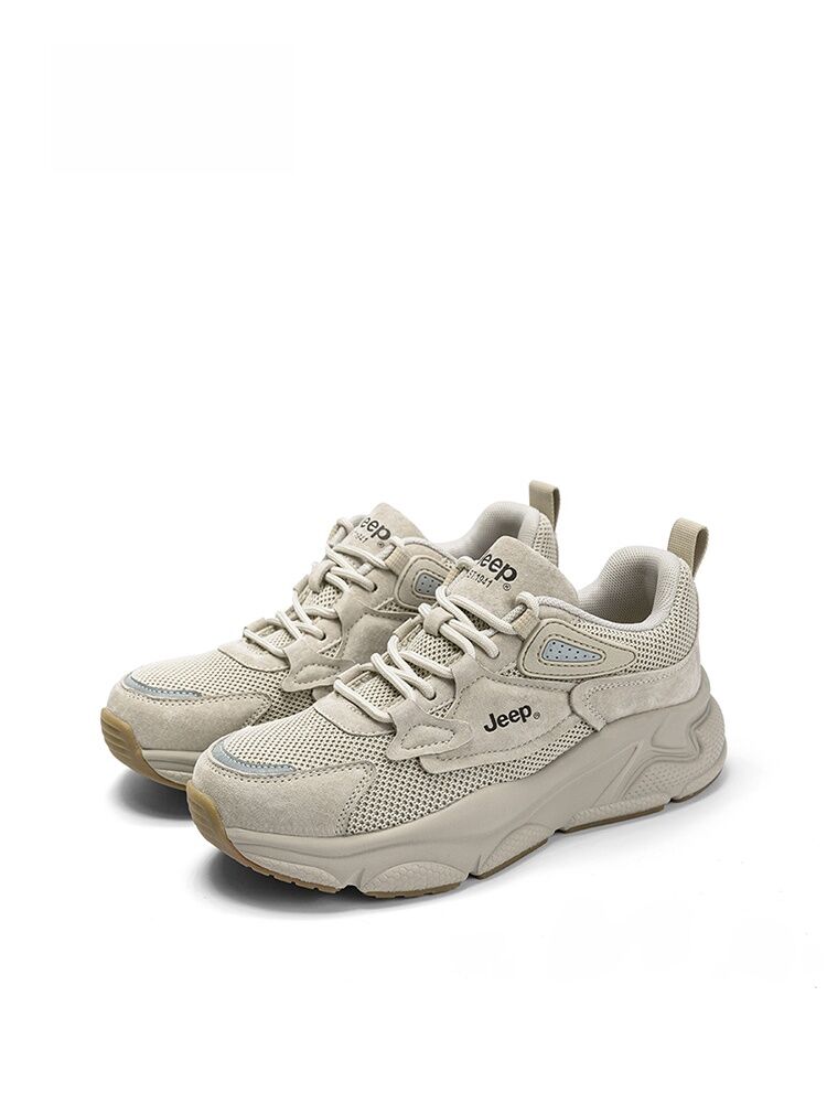 Jeep Breathable Mesh Soft Bottom Thick Bottom Dad Shoes Women's 2025 New Summer Lightweight Casual Sports Shoes · v8