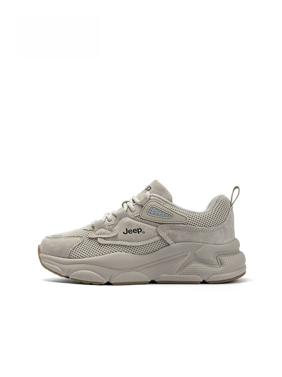 Jeep Breathable Mesh Soft Bottom Thick Bottom Dad Shoes Women's 2025 New Summer Lightweight Casual Sports Shoes · v8