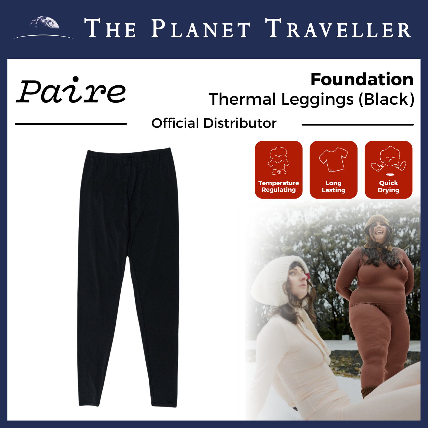 Paire Foundation Thermal Leggings (Black)