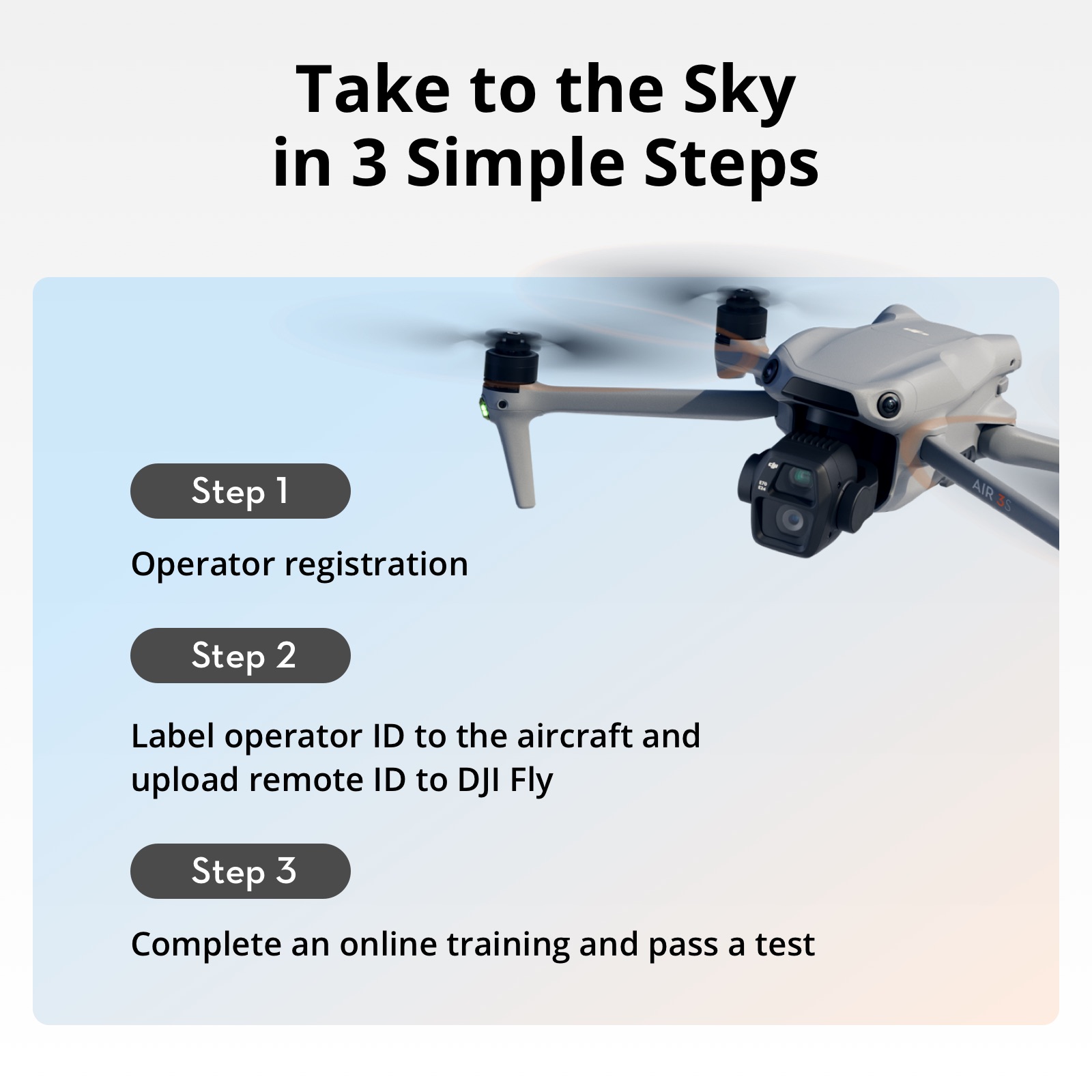 DJI Air 3S - Camera Drone | 1" CMOS Sensor | New Air Aesthetic | Next-Gen Smart RTH | Medium Tele & Wide-Angle Dual Primary Cameras | Omnidirectional Obstacle Sensing* · v3