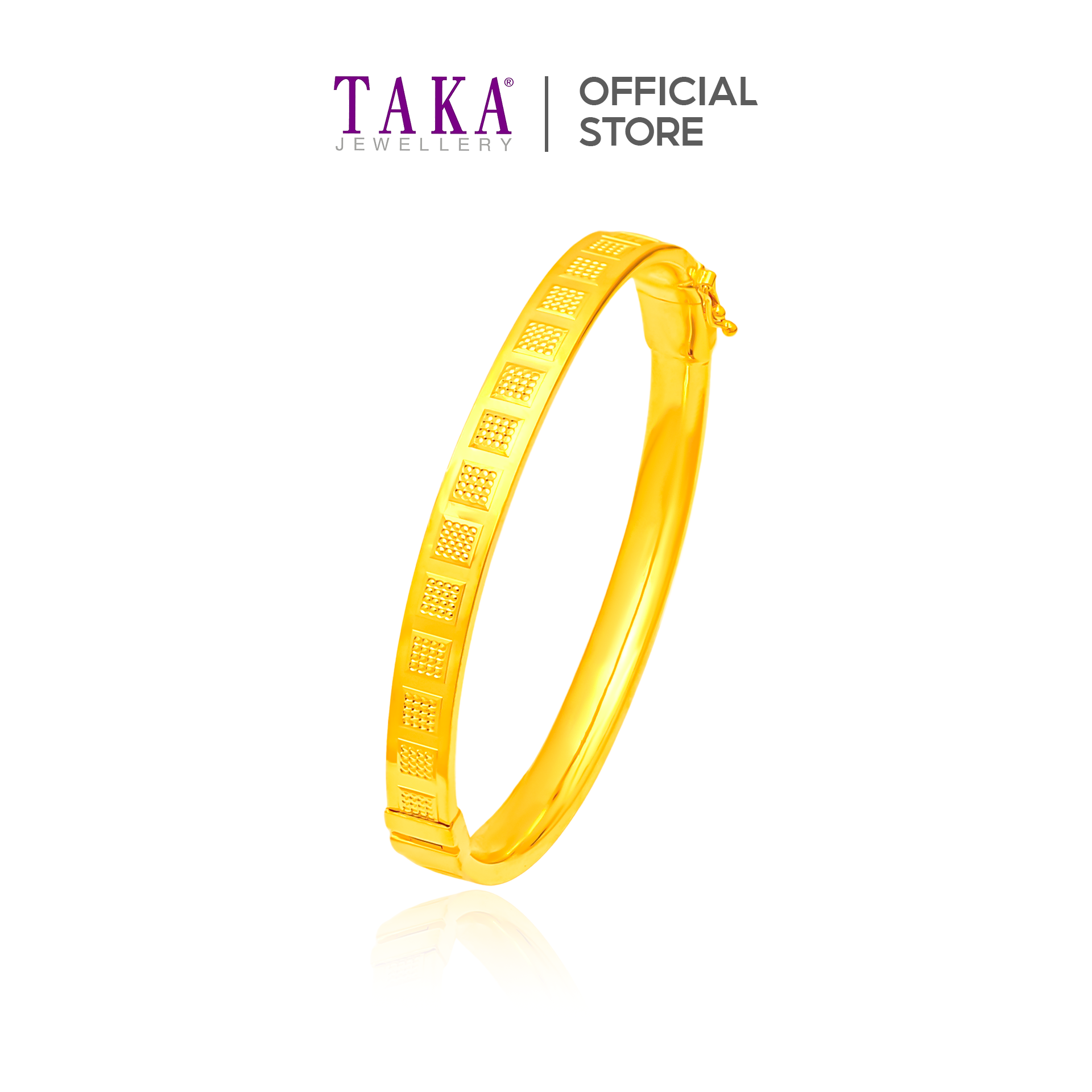 TAKA Jewellery 916 Gold Bangle · v15