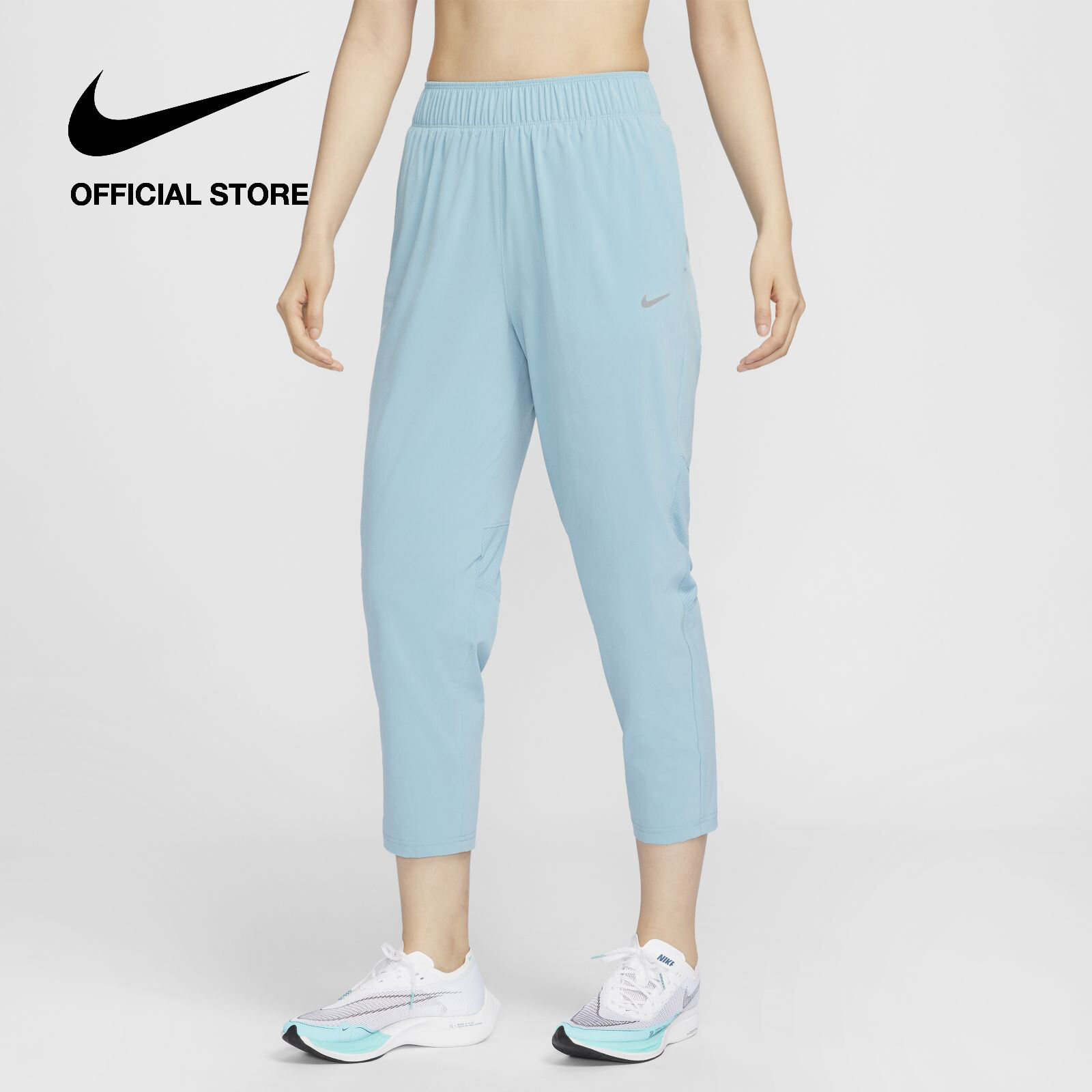 Nike Dri-Fit Women's Fast Mid-Rise 7/8 Running Pants - Denim Turquoise
