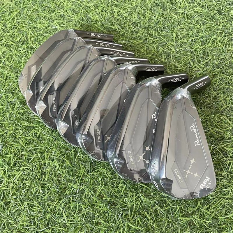 Black ROMARO New Golf Clubs RAY CX Irons Irons Set Half Blade Back Soft Iron Forged Long Distance Men's Complete Iron Set · v19