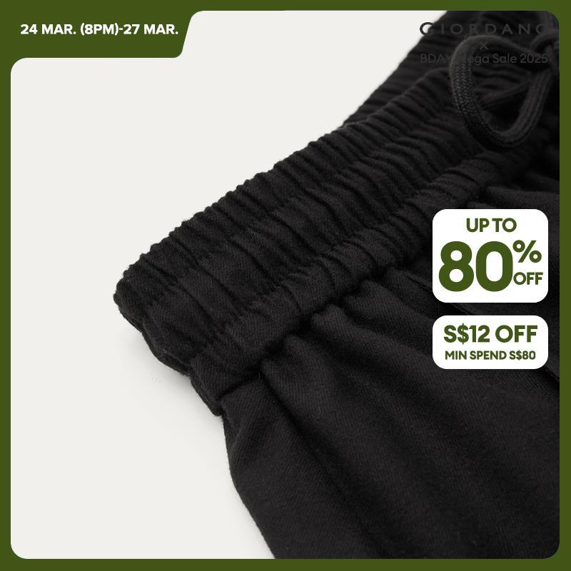 Giordano Women Elastic waist wide leg banana suit pants Free Shipping 18414924 · v2