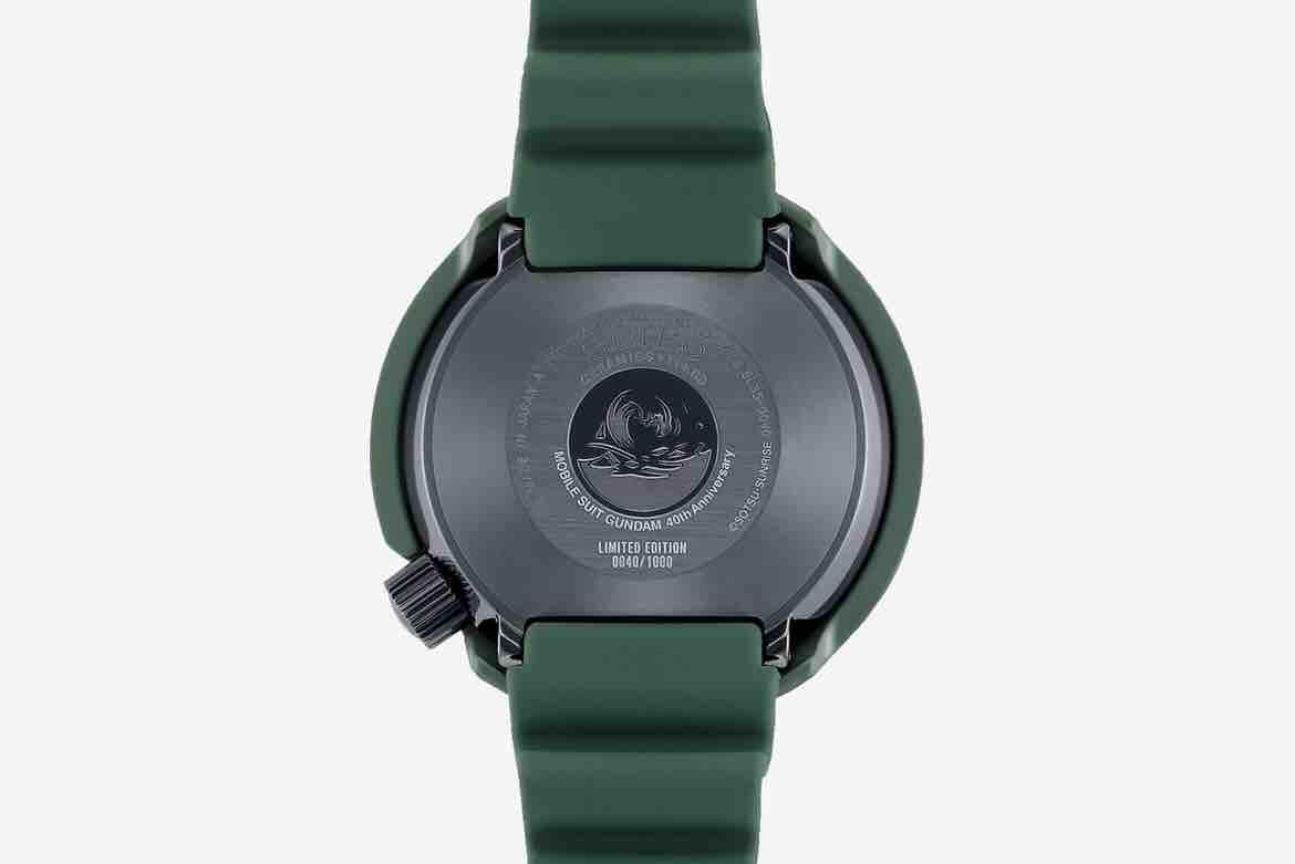 BNIB Seiko Gundam Mobile Suit Emperor Tuna Green Dial Rubber Strap Limited Edition SBDX027 Men Watch · v4
