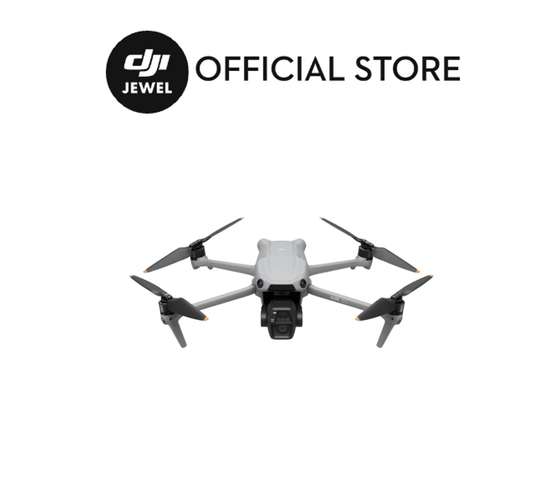DJI Air 3S - Droni con fotocamera | Sensore CMOS da 1" | New Air Aesthetic | Smart RTH di nuova generazione | Doppia fotocamera primaria tele e grandangolare media | Rilevamento omnidirezionale degli ostacoli