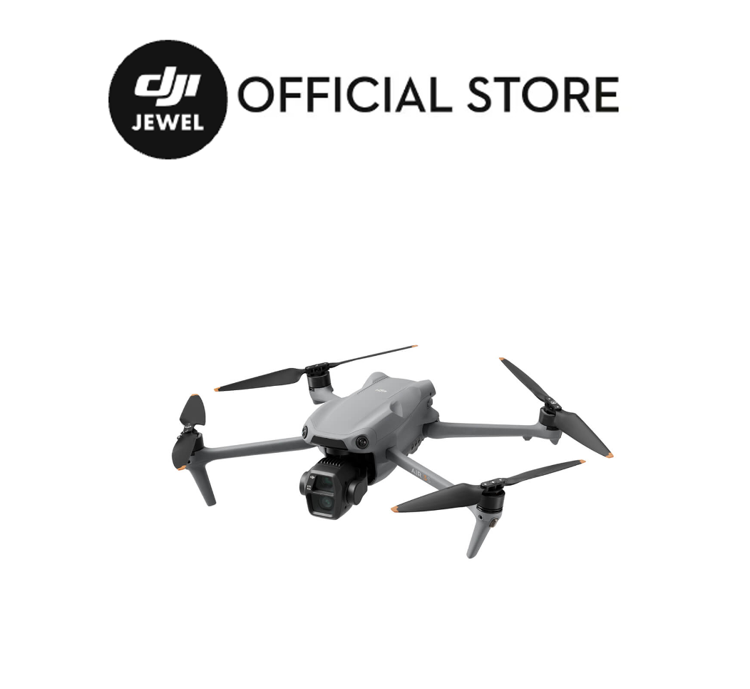 DJI Air 3S - Droni con fotocamera | Sensore CMOS da 1" | New Air Aesthetic | Smart RTH di nuova generazione | Doppia fotocamera primaria tele e grandangolare media | Rilevamento omnidirezionale degli ostacoli