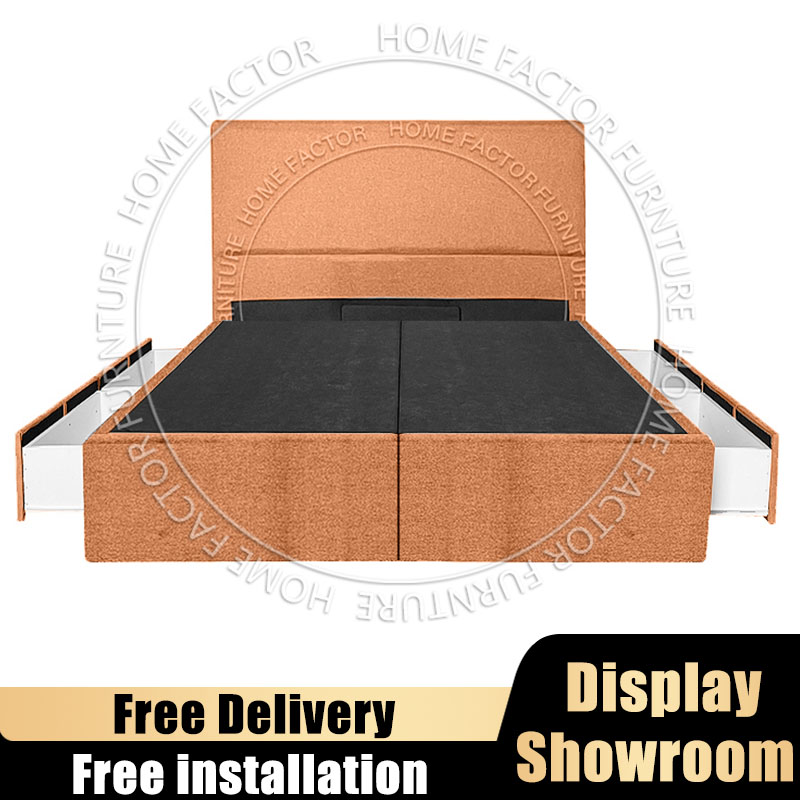 Storage Bedframe Storage Bed With drawer HF01-D Fabric/PVC/Cat Scratch Cloth/Cat Scratch Leather · v7