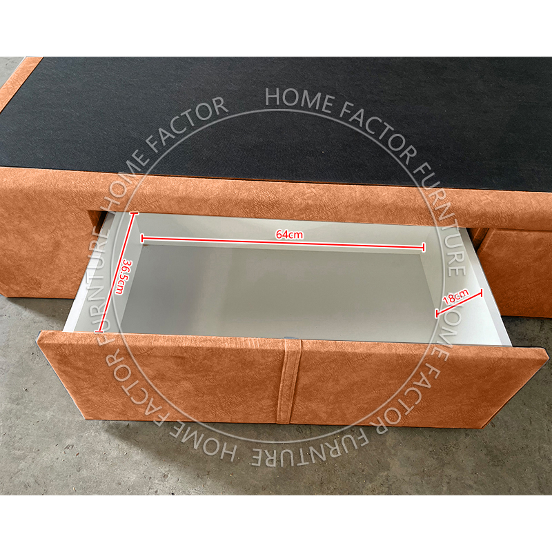 Khung giường lưu trữ Giường lưu trữ có ngăn kéo HF01-D Vải/PVC/Vải cào mèo/Da cào mèo