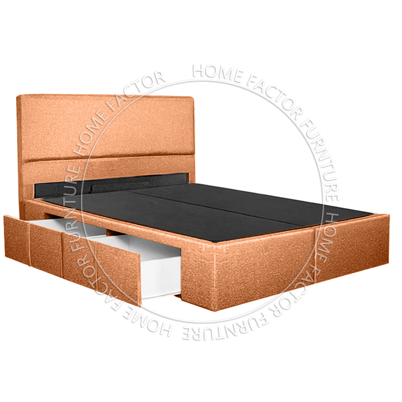 Khung giường lưu trữ Giường lưu trữ có ngăn kéo HF01-D Vải/PVC/Vải cào mèo/Da cào mèo
