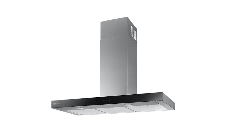 SAMSUNG NK36C5070US/UR เครื่องดูดควันสเตนเลสสตีลพร้อมกระจกสีดำ ขนาด 90 ซม.