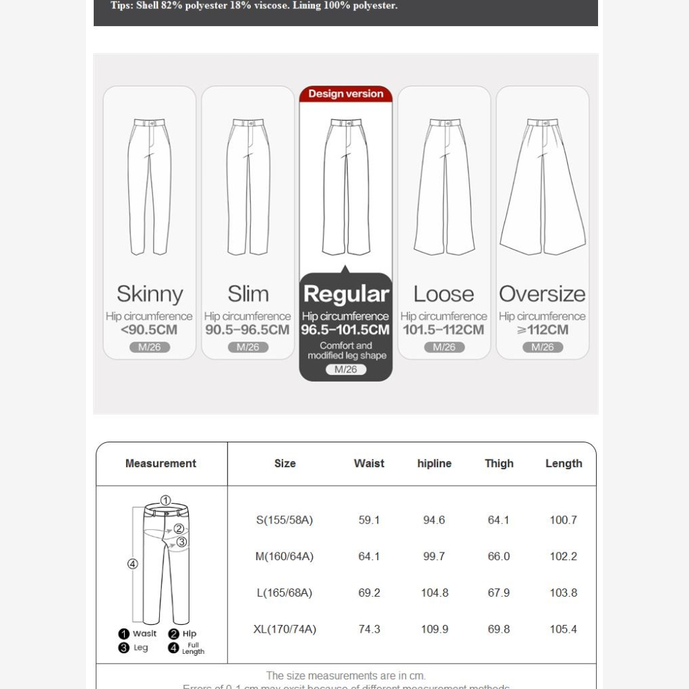Giordano Women Detachable placket half elastic waist suit pants Free Shipping 18414925 · v2