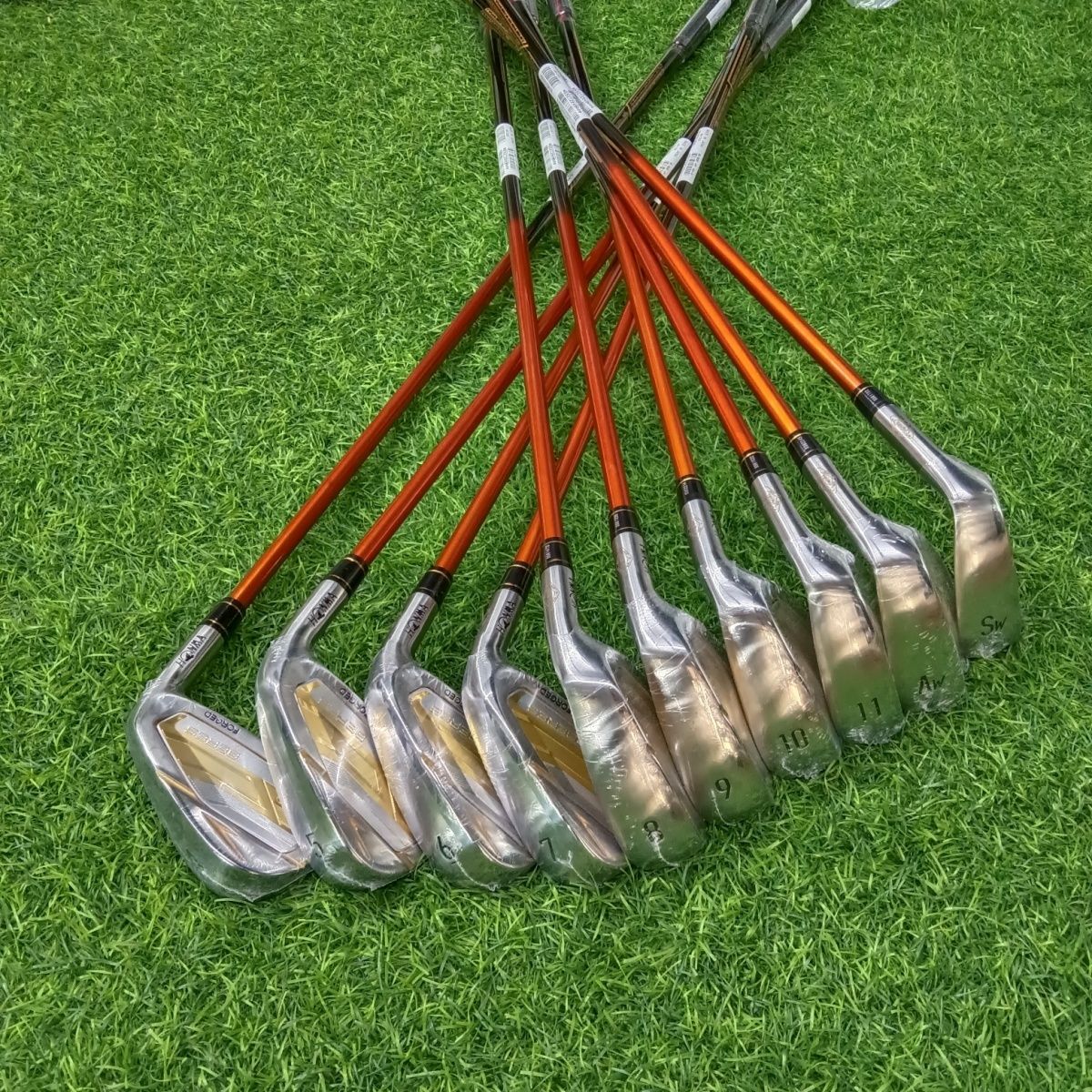 HONMA S-09 2024 Herren-Golfschläger HONMA S-09 Golfeisen-Set 4-11 AW SW, 10-tlg. 4Star BERES Clubs Irons R /SR /S Flex Graphit, Schaft und Kopfbedeckung