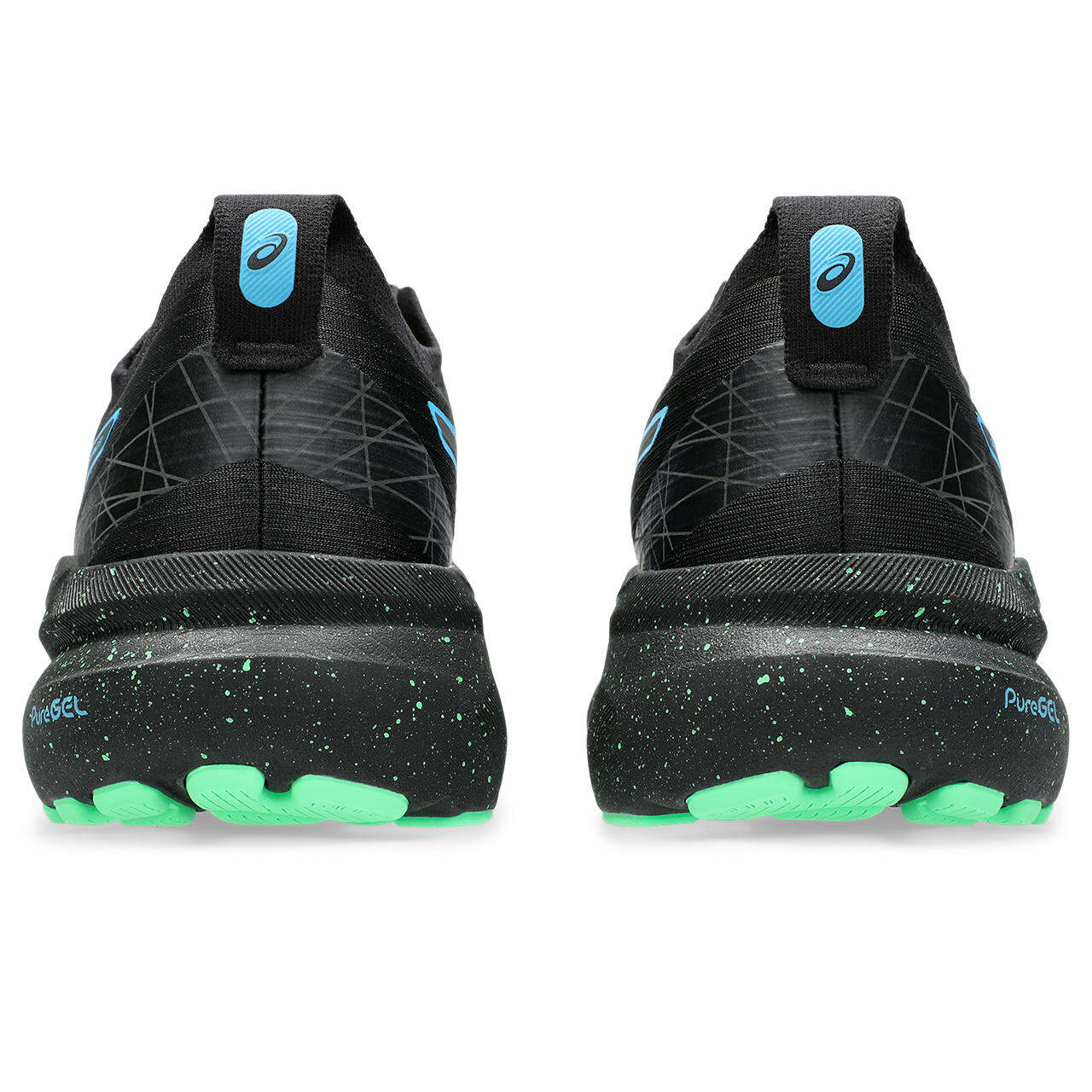 ASICS Men GEL-KAYANO 31 LITE-SHOW Running Shoes in Lite-Show/Digital Aqua · v6