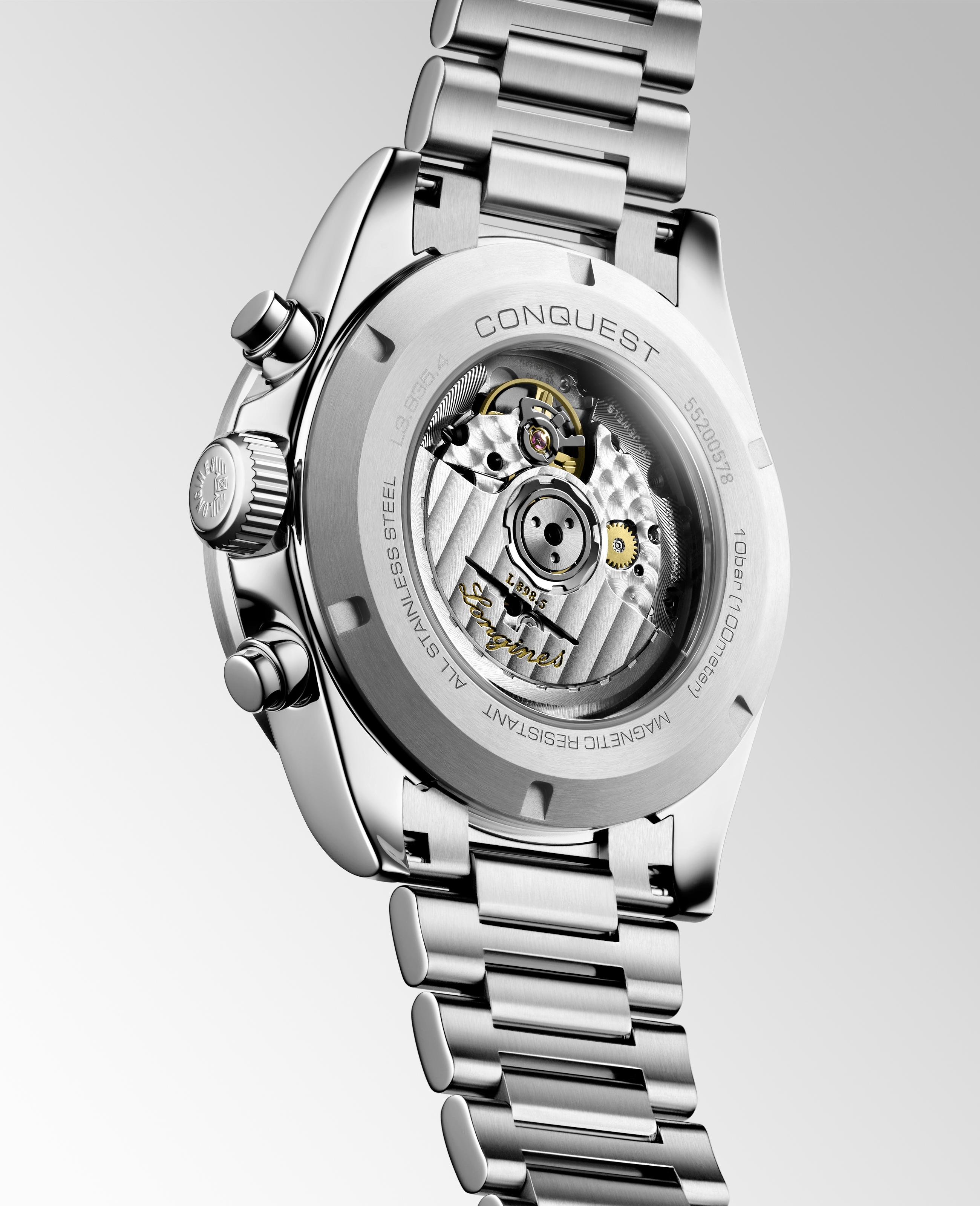 Longines Conquest Chronograph Men's Watch Automatic 42mm White and Black L3.835.4.72.6 · v4