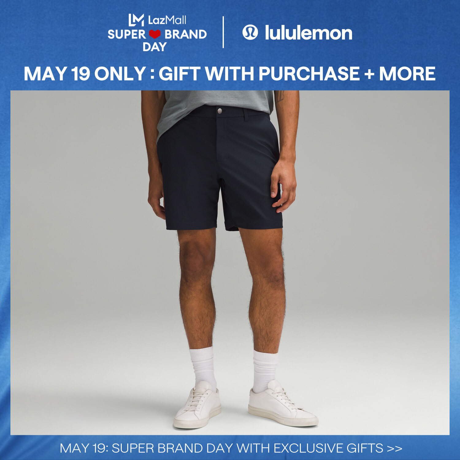 lululemon Men's ABC Classic-Fit Short 7" - Warpstreme
