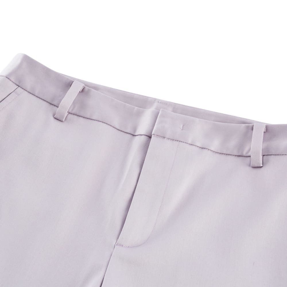 G2000 Cotton Blend Spandex Satin Ankle Skinny Pants With Belt · v2