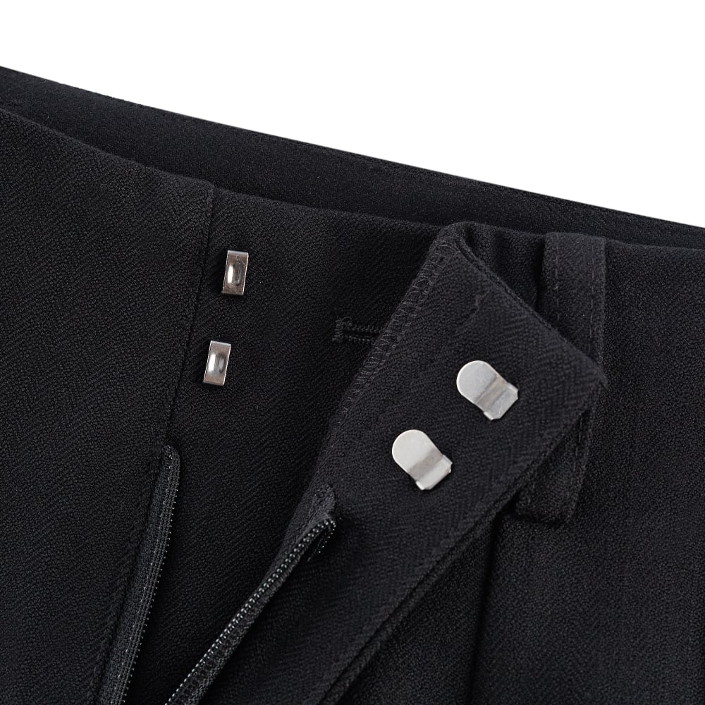 G2000 Herringbone High Waist Ankle Taper Pants With Belt · v2