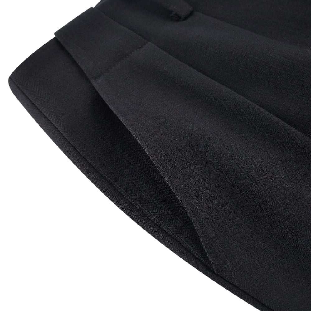 G2000 Herringbone High Waist Ankle Taper Pants With Belt · v2