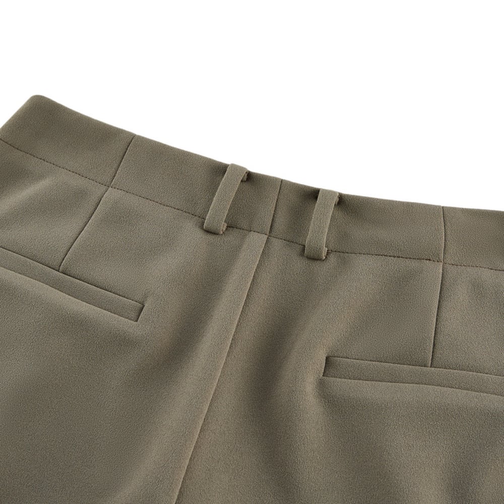 G2000 Pantaloni regolari a gamba dritta in maglia crepe con cintura