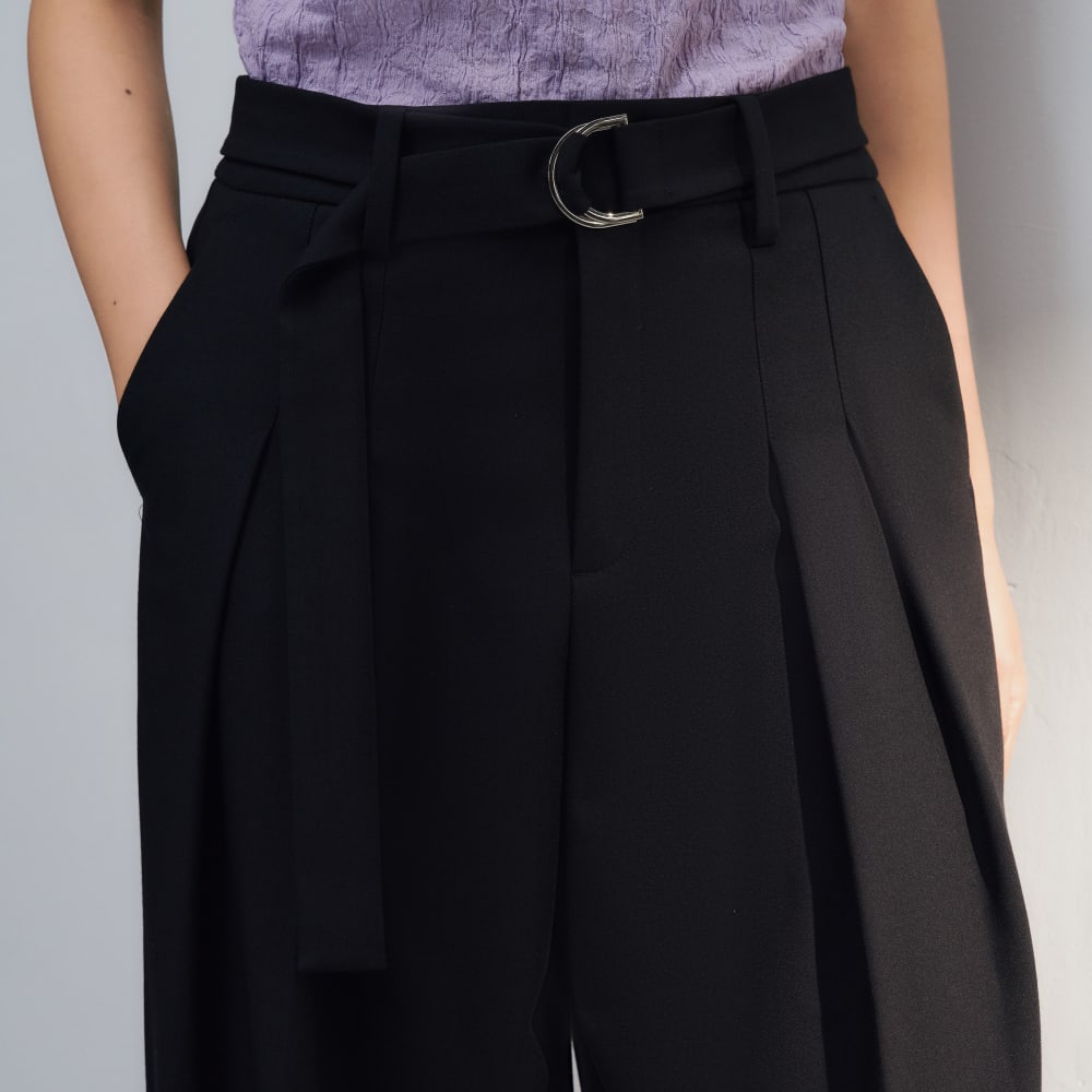 Pantalon large avec ceinture G2000