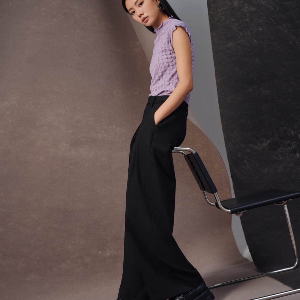 Pantalon large avec ceinture G2000