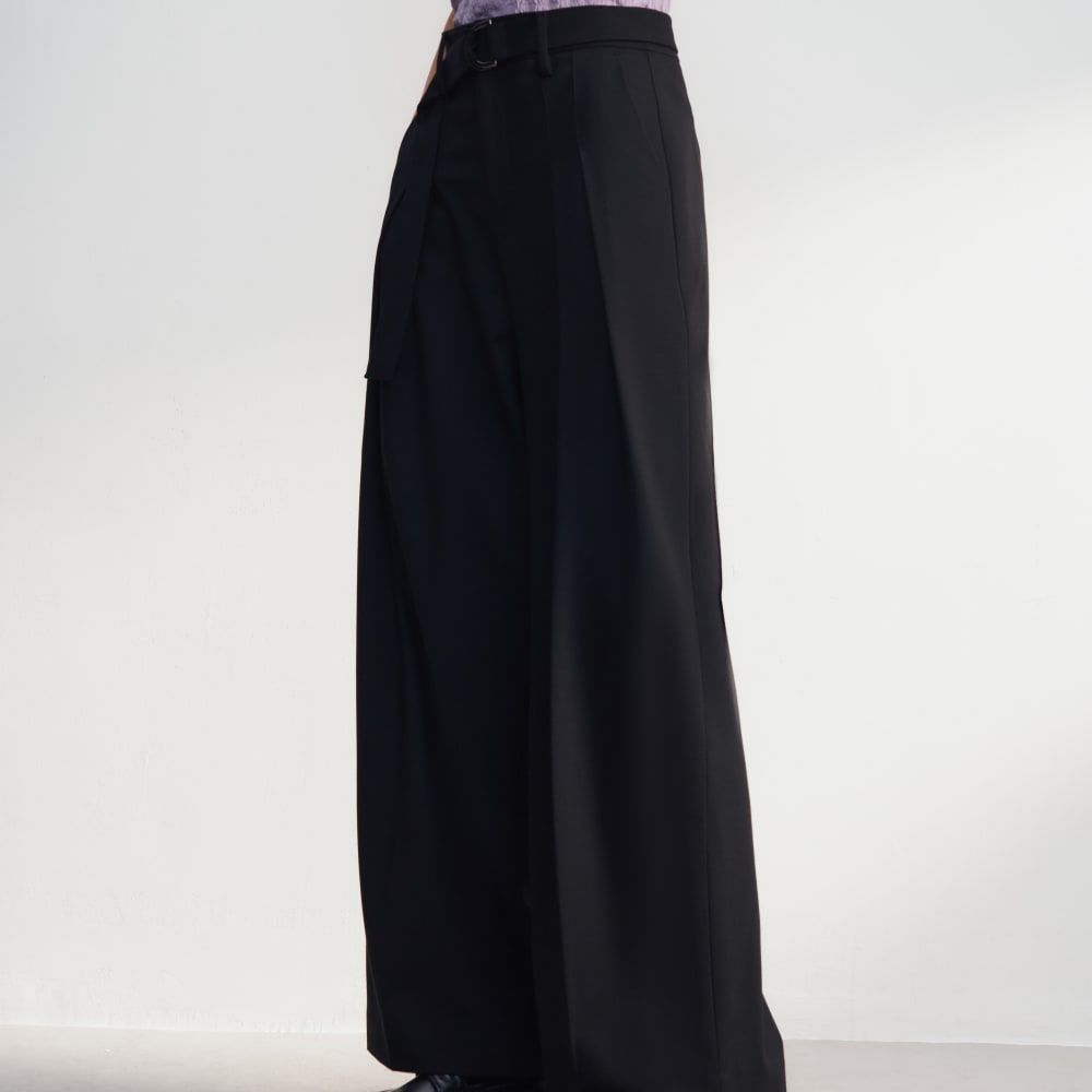 Pantalon large avec ceinture G2000