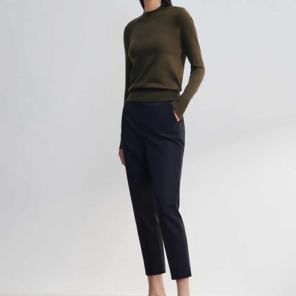 G2000 Cotton Blend Double Weave Easy Fit Skinny Pants