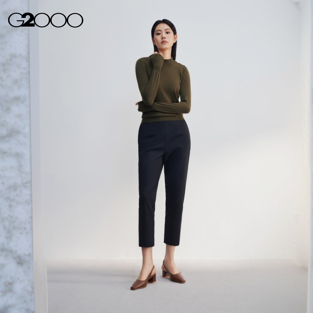G2000 Cotton Blend Double Weave Easy Fit Skinny Pants