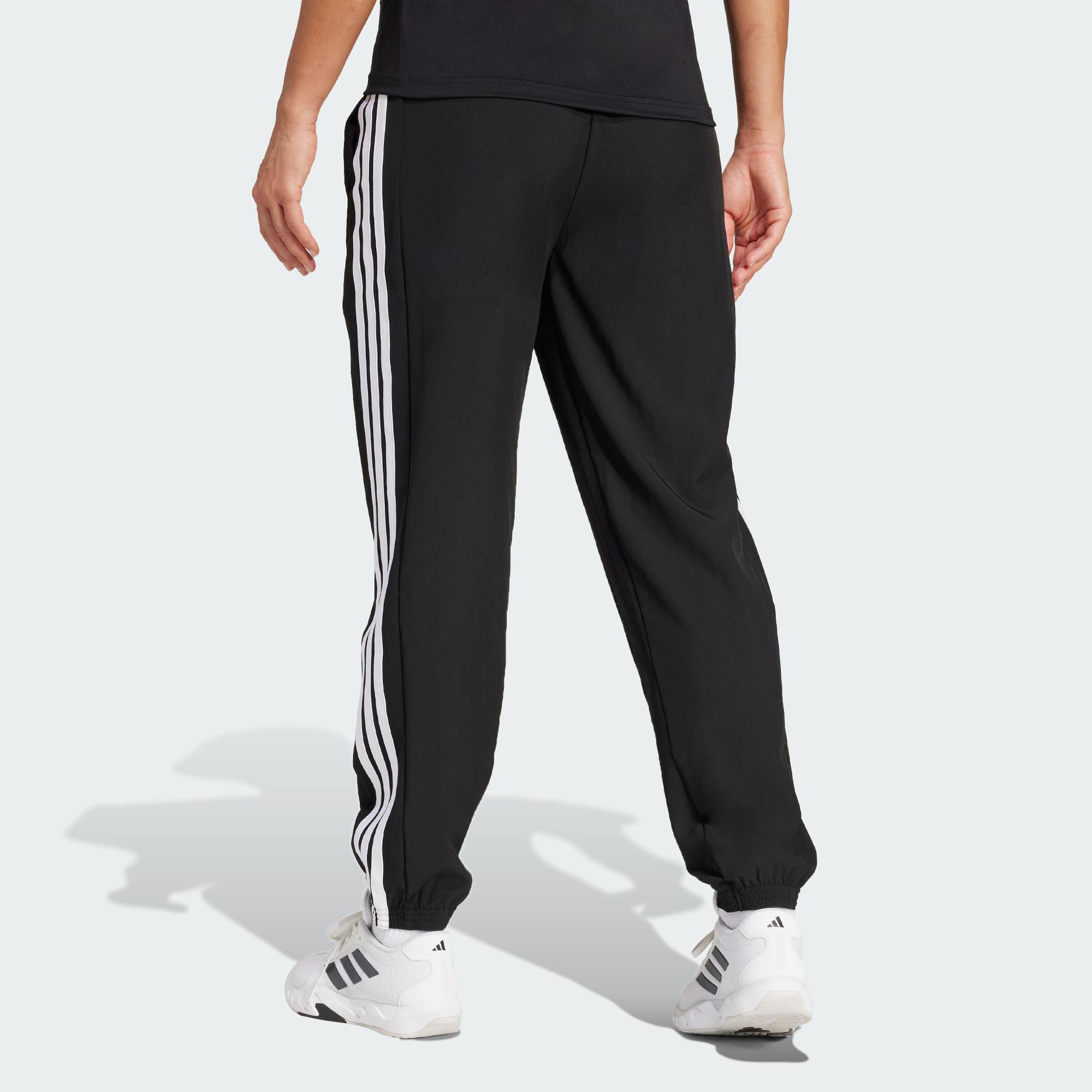 adidas Training Train Essentials 3-Stripes Woven Pants Women Black JI8313