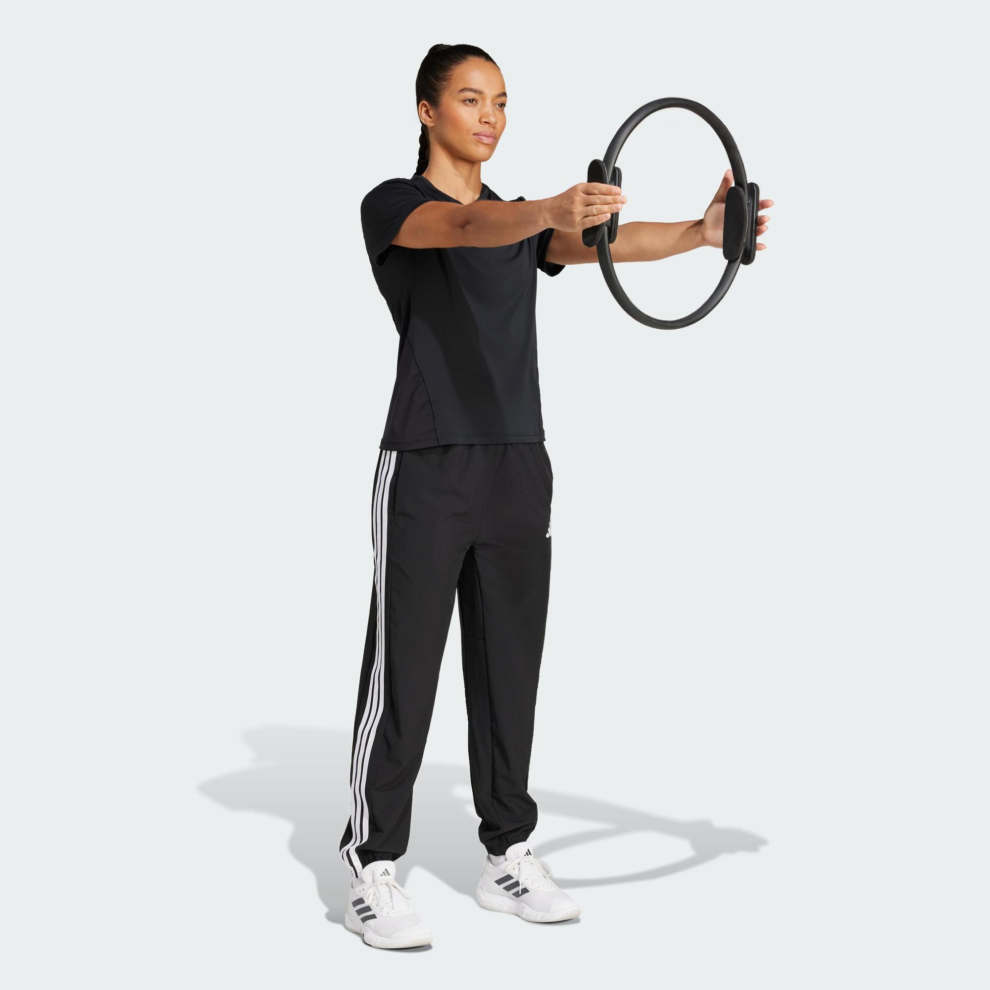adidas Training Train Essentials 3-Stripes Woven Pants Women Black JI8313
