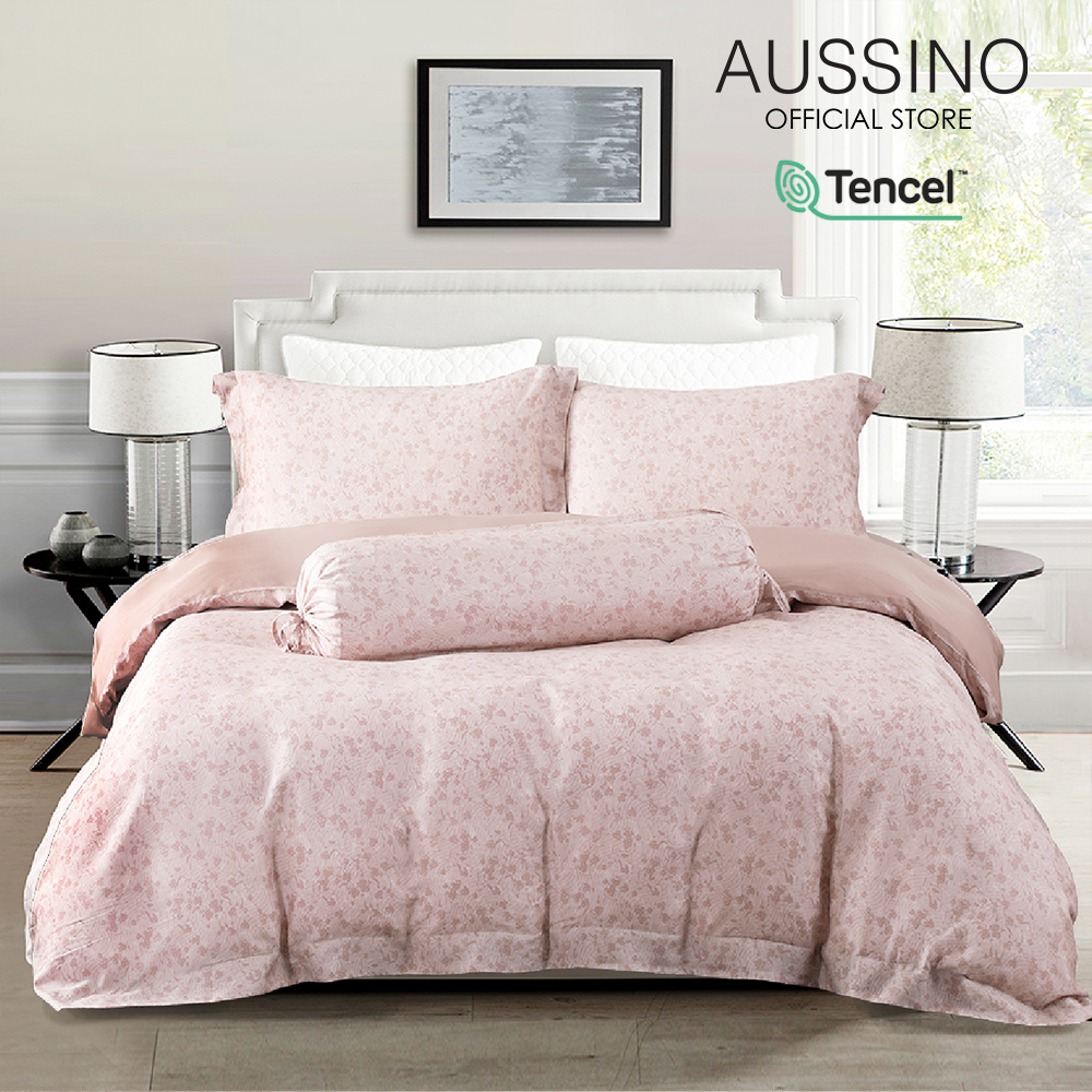 Aussino SOĞUTMA TENCEL™ Quinn Saf Lüks Çarşaf Seti - 5'li Set