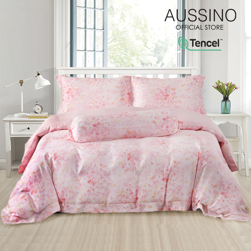 ชุดผ้าปูที่นอน Aussino COOLING TENCEL™ Rosea Pure Luxury - 5 ชิ้น