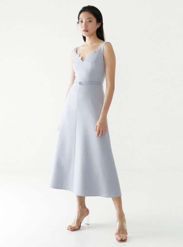 Off-Season Clearance Peggy Hartanto - Melody Dress in Ash Blue