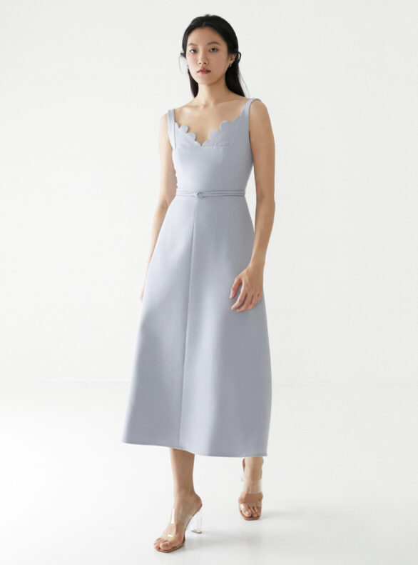 Off-Season Clearance Peggy Hartanto - Melody Dress in Ash Blue