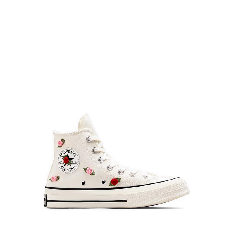 Converse Chuck 70 Women's Sneakers - Egret/Red/Lt Jellyfish Jitter · v7