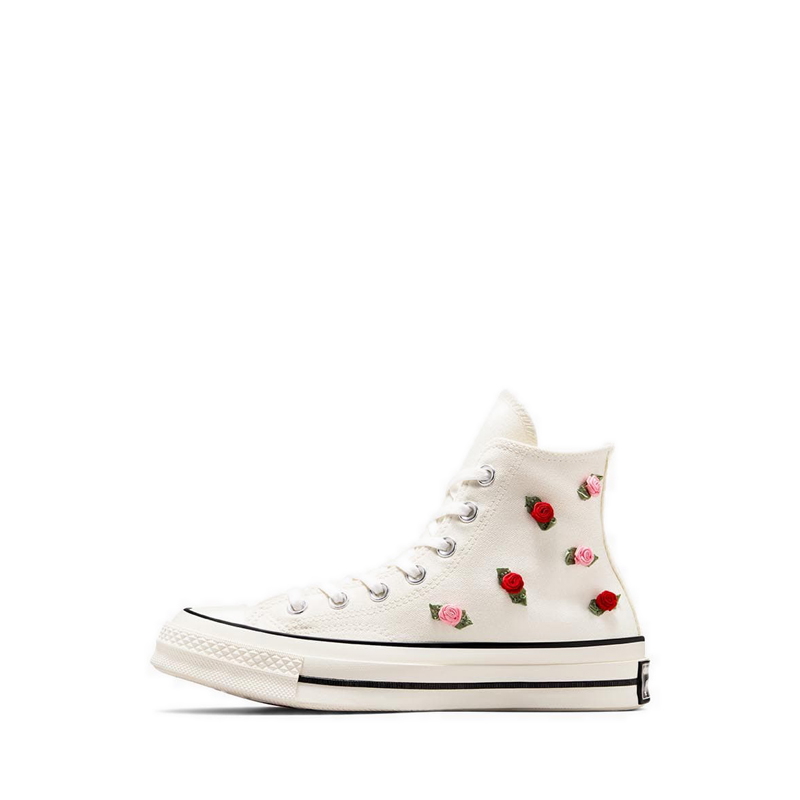 Converse Chuck 70 Women's Sneakers - Egret/Red/Lt Jellyfish Jitter · v7