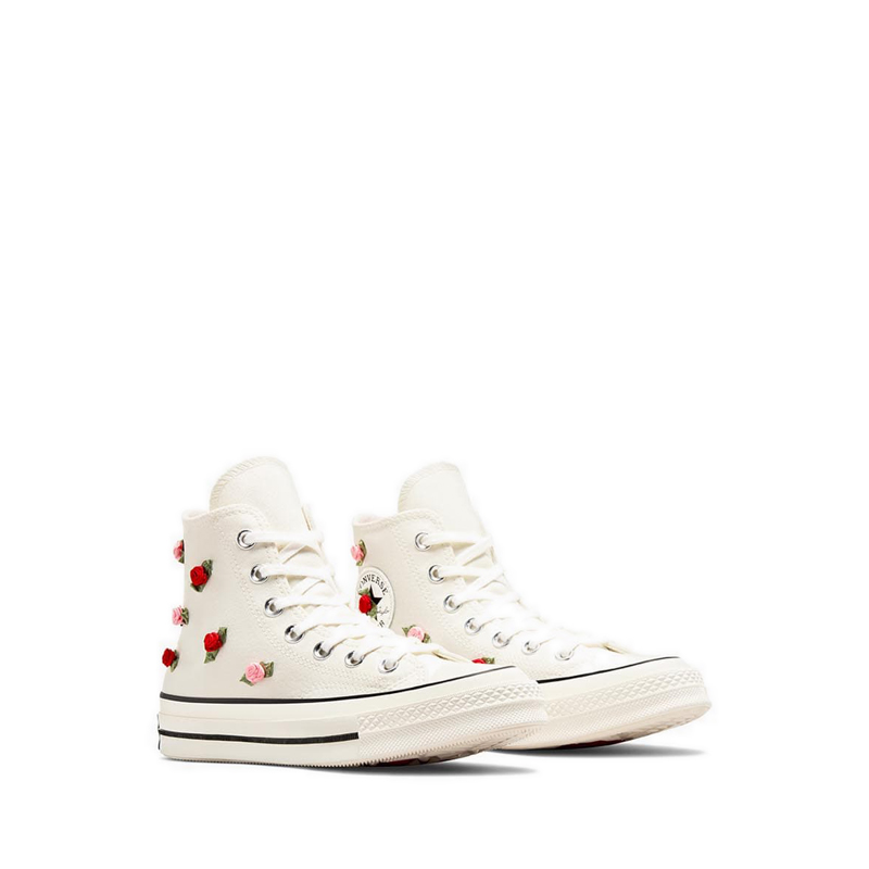Converse Chuck 70 Women's Sneakers - Egret/Red/Lt Jellyfish Jitter · v7