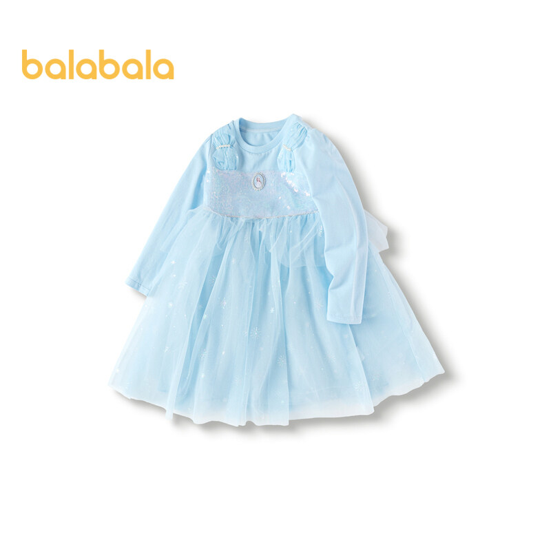 バラバラ子供服 女の子用ドレス 2024年夏 メッシュスカート