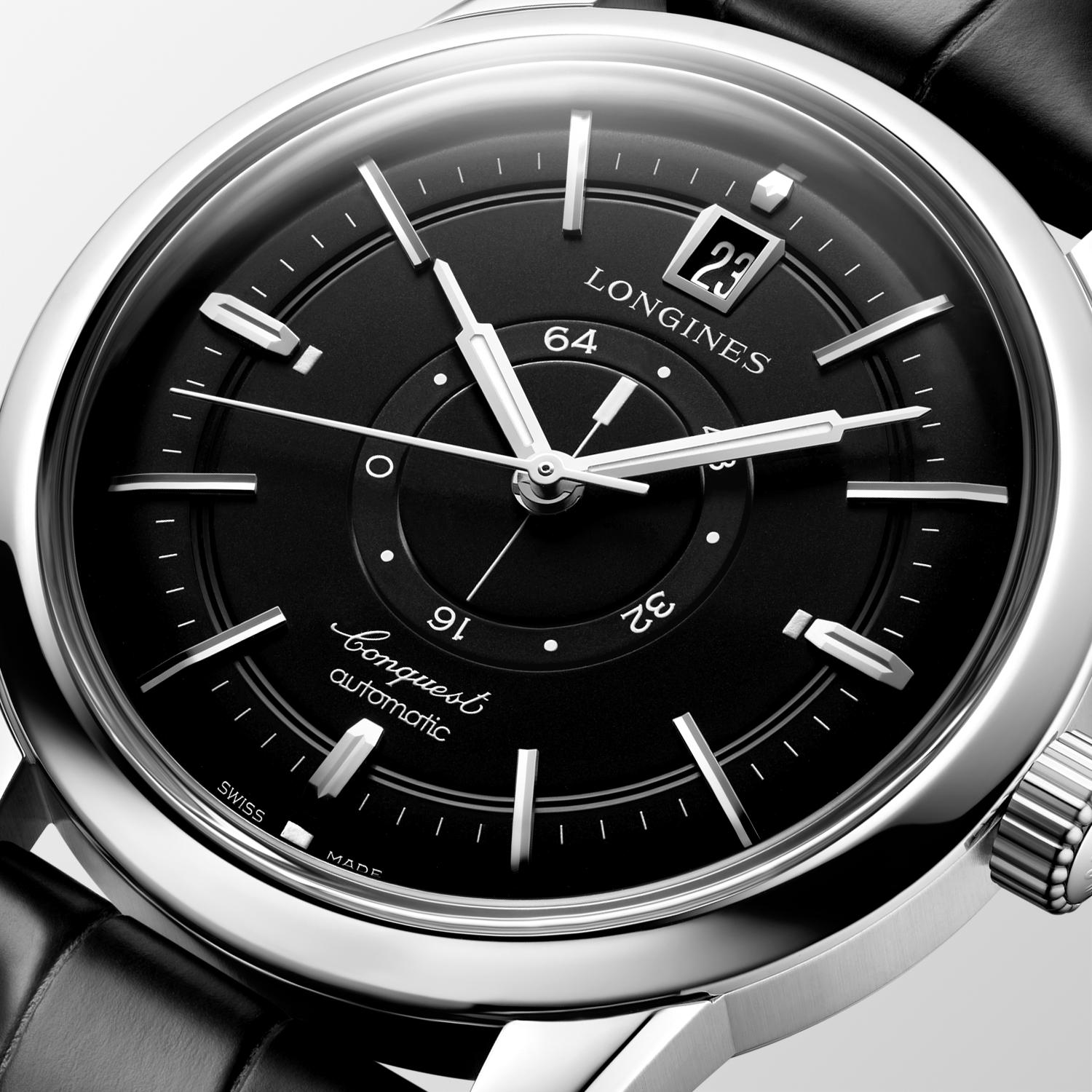 Longines Conquest Heritage Central Power Reserve Men's Automatic Black 38mm L1.648.4.52.2 · v4