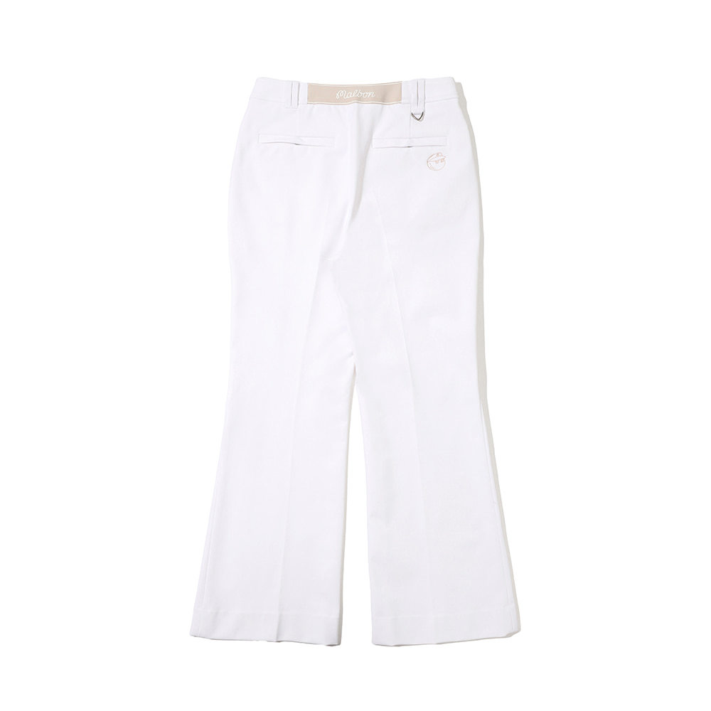 MALBON GOLF Ladies New Trousers Elastic Waist Button Belt Outdoor Sports Slim-Fitting Bell-Bottom Pants · v2