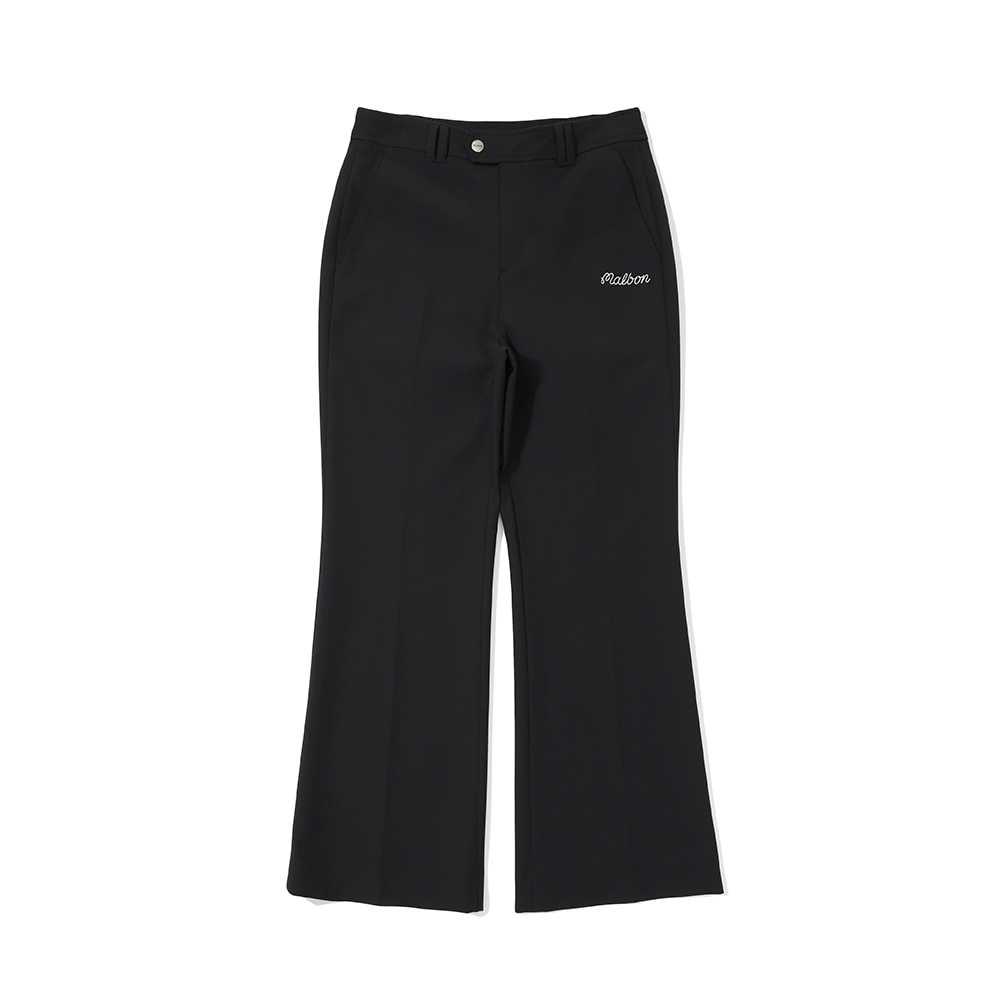 MALBON GOLF Ladies New Trousers Elastic Waist Button Belt Outdoor Sports Slim-Fitting Bell-Bottom Pants · v2