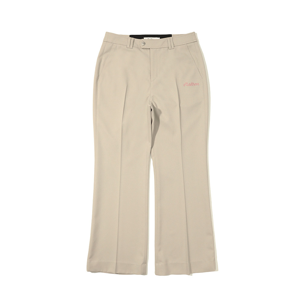 MALBON GOLF Ladies New Trousers Elastic Waist Button Belt Outdoor Sports Slim-Fitting Bell-Bottom Pants · v2