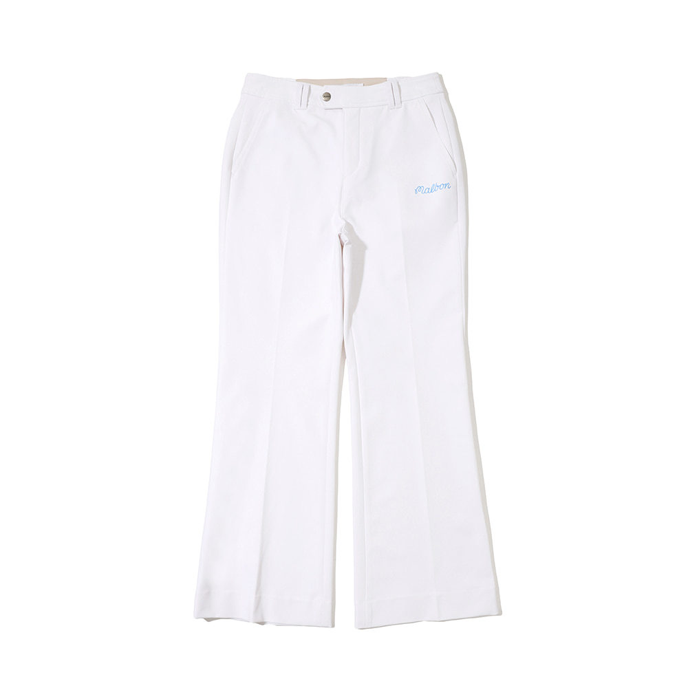 MALBON GOLF Ladies New Trousers Elastic Waist Button Belt Outdoor Sports Slim-Fitting Bell-Bottom Pants · v2