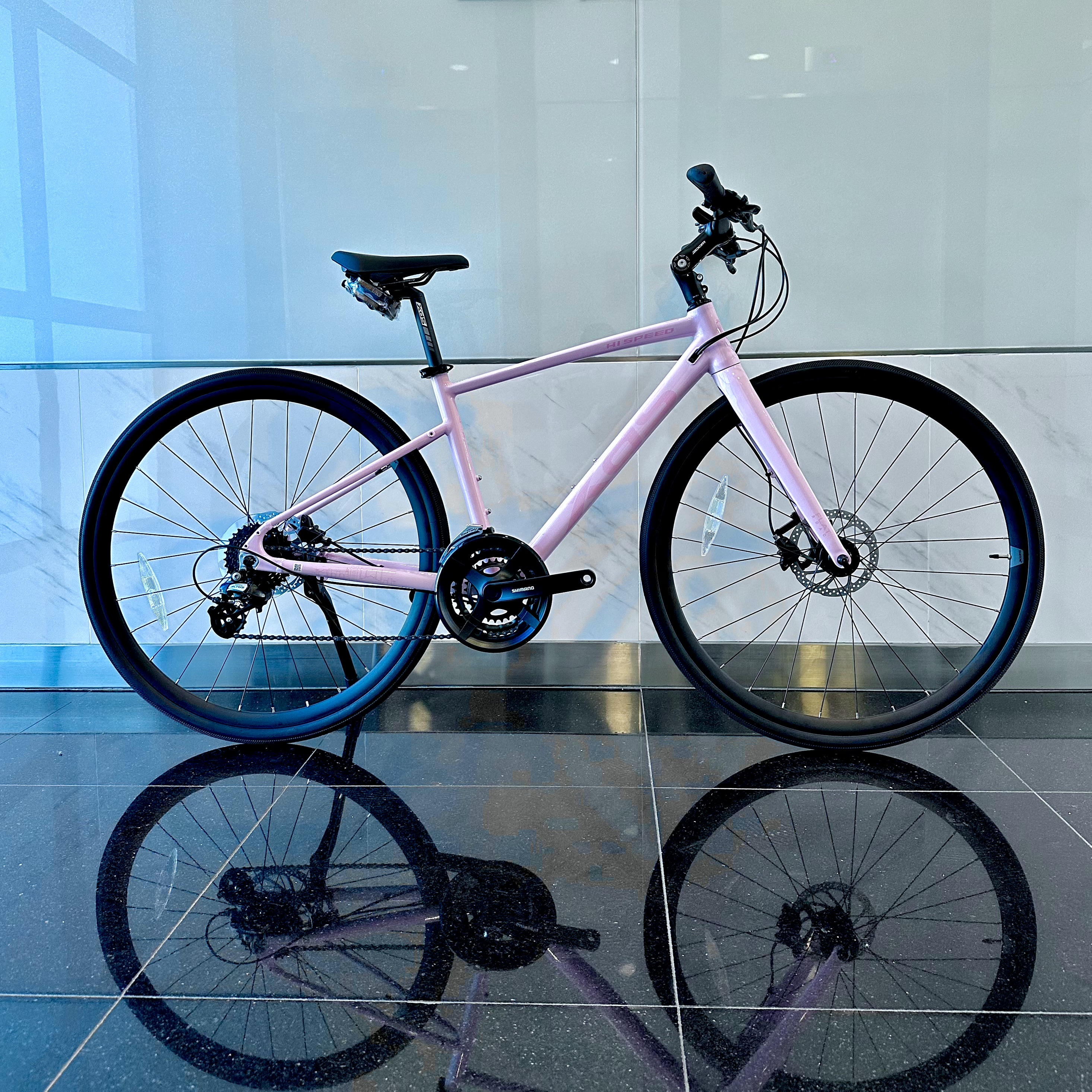Bicicletta ibrida XDS Hispeed 380, telaio in alluminio ultraleggero, Shimano a 8 velocità