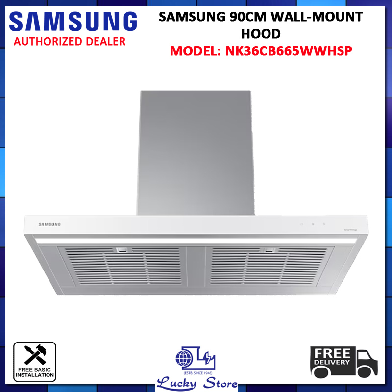 (ขนาดใหญ่) SAMSUNG NK36C5070US/UR เครื่องดูดควันติดผนังประสิทธิภาพสูงขนาด 90 ซม. พร้อมระบบระบายอากาศ WIFI รับประกัน 2 ปี