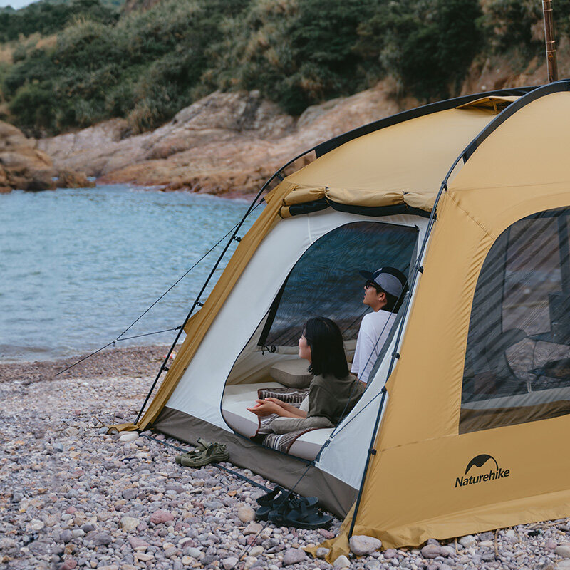 Naturehike outdoor camping dune 10.9 tent one bedroom one living room large space 4-6 person family tent · v35