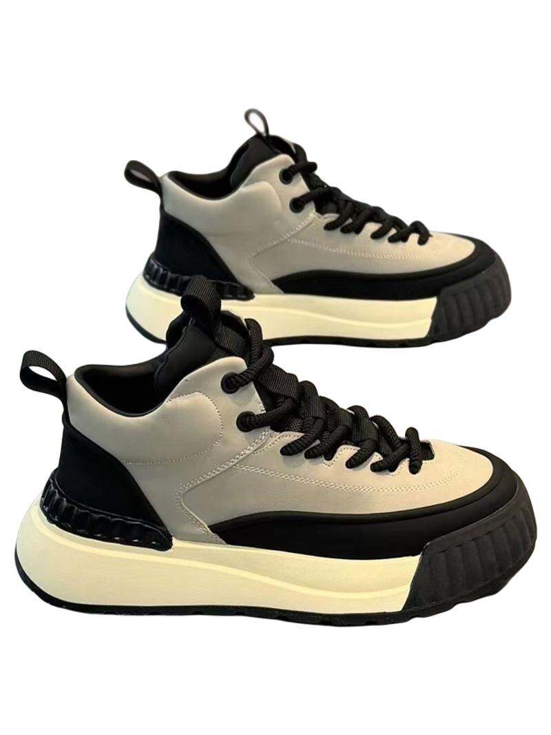 Scarpe casual sportive comode e antiscivolo da uomo alla moda con tacco spesso progettate per stile e funzionalità