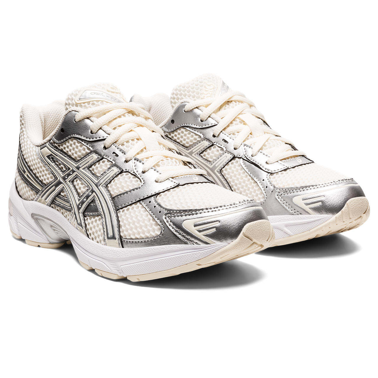 ASICS Women GEL-1130 Sportstyle Shoes in Cream/Pure Silver · v7