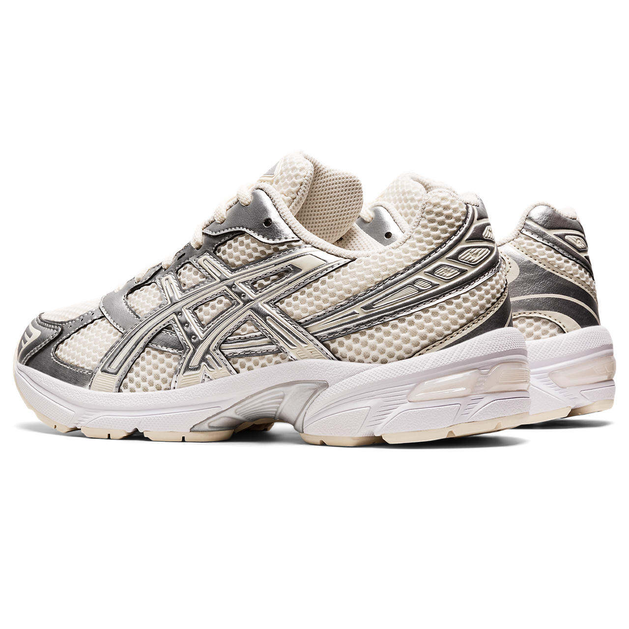 ASICS Women GEL-1130 Sportstyle Shoes in Cream/Pure Silver · v7